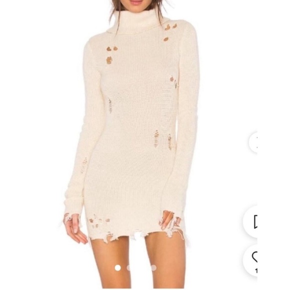Lovers + Friends turtleneck distressed sweater dress - Picture 2 of 10